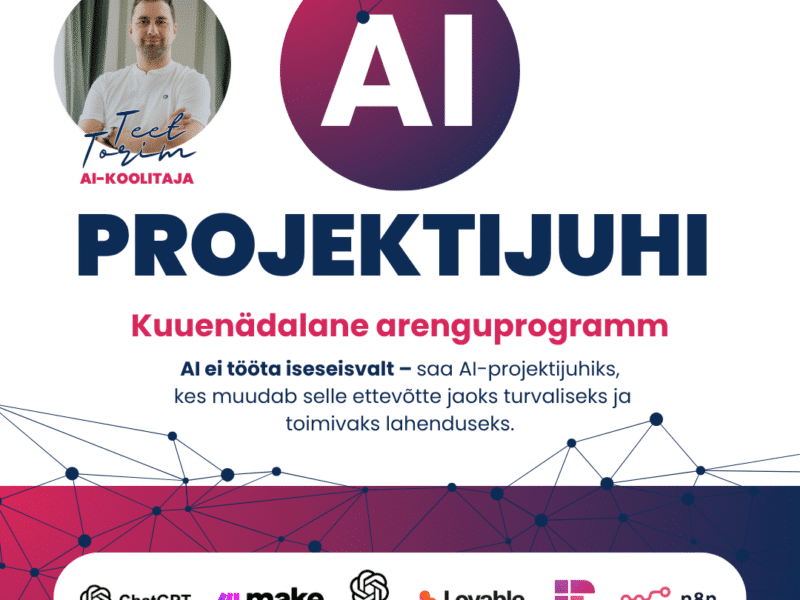 AI-projektijuhi 6-nädalane arenguprogramm