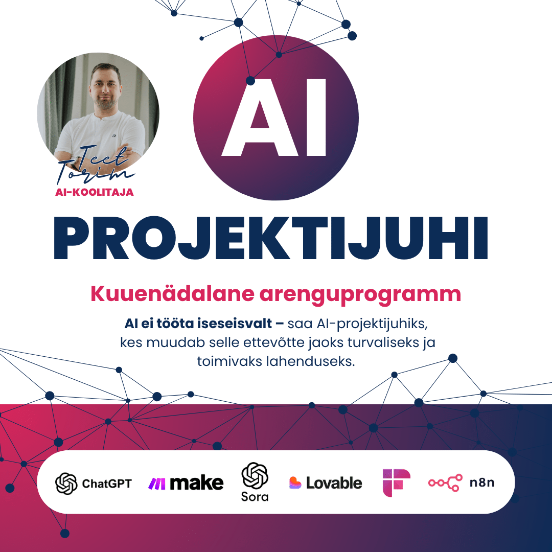AI-projektijuhi 6-nädalane arenguprogramm